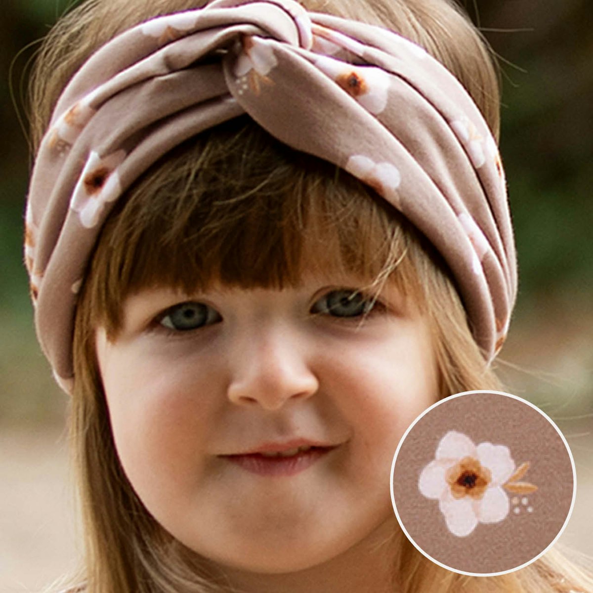 Sommer Haarband Blumen taupe 55/57 Sommer Haarband Blumen taupe 55/57