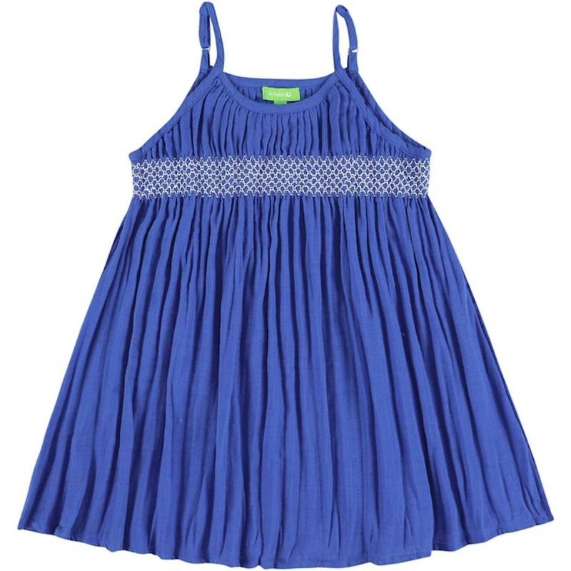 Sommer Kleid Musselin Spaghettiträger blau 104