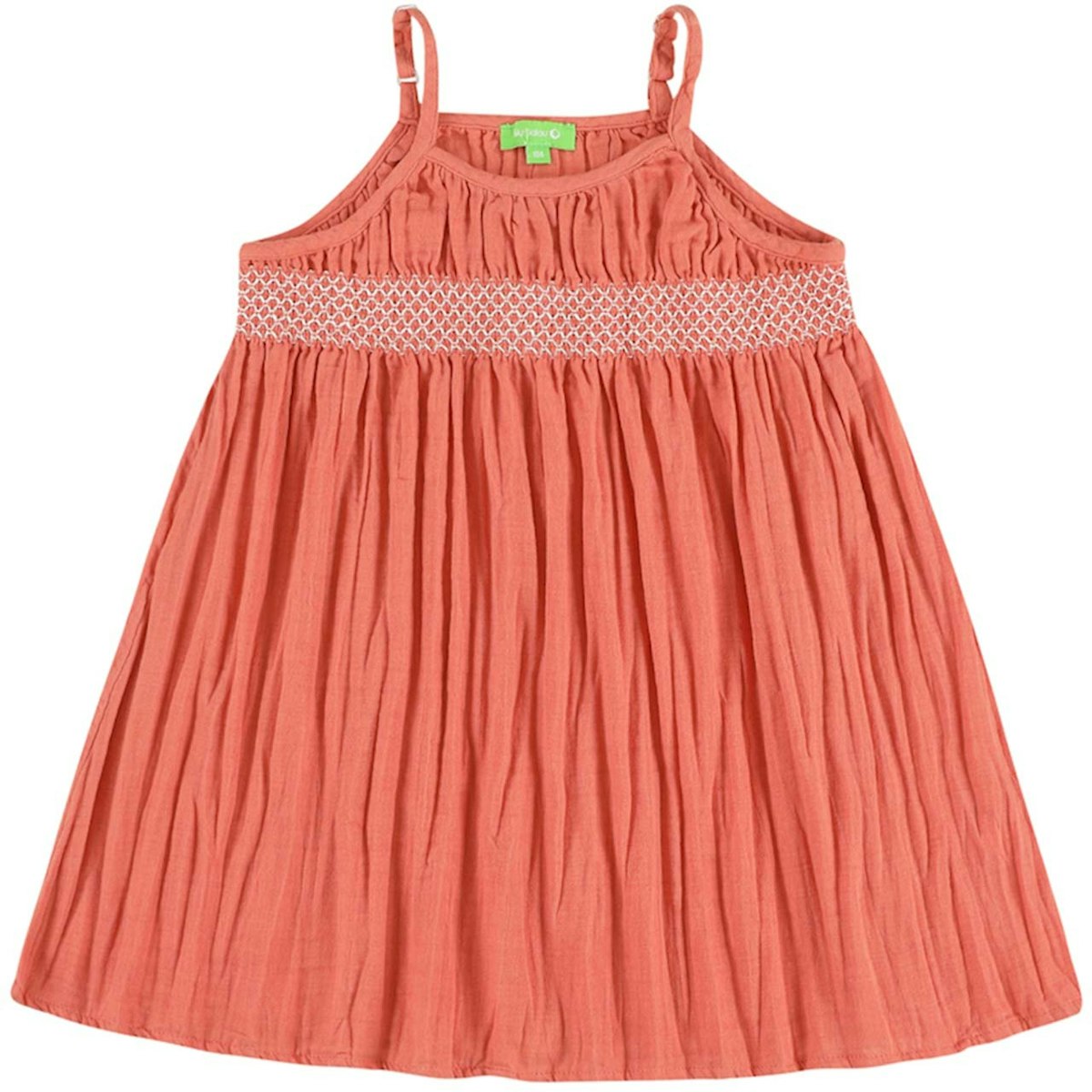 Sommer Kleid Musselin Spaghettiträger rosa 140