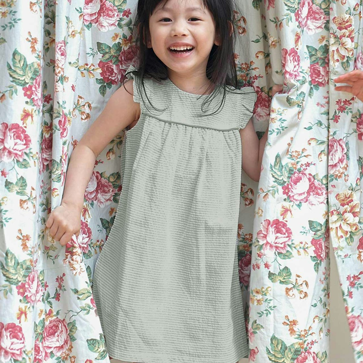 Sommer Kleid ohne Arm grün 98