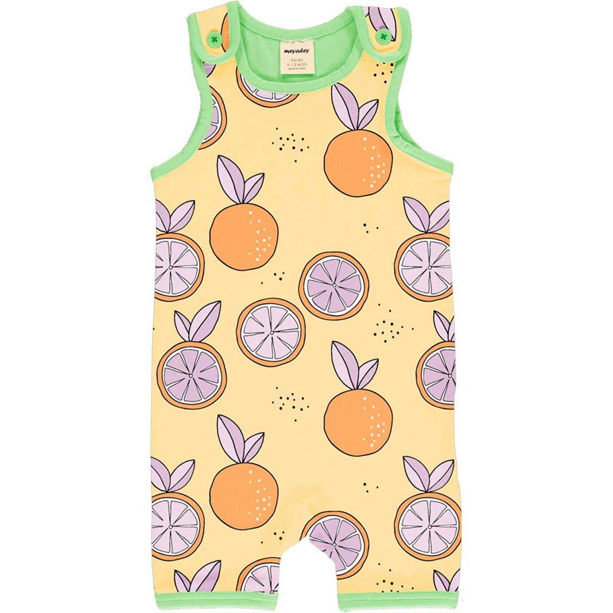 Sommer Strampler Beachbody Orangen gelb 50/56