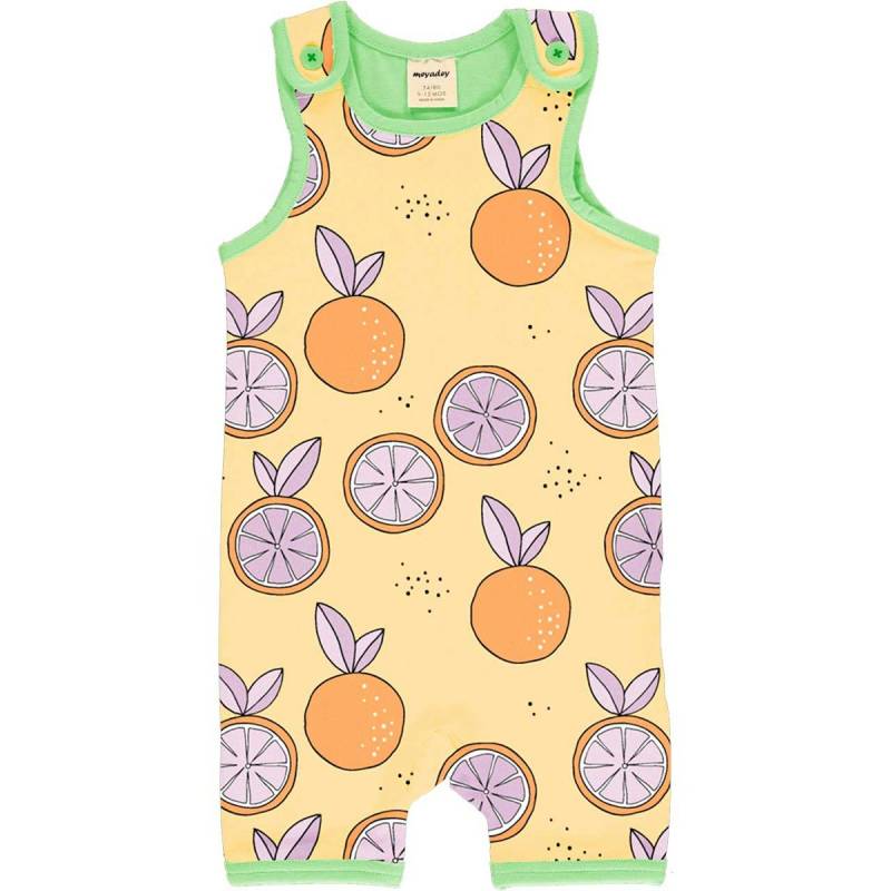 Sommer Strampler Beachbody Orangen gelb 50/56