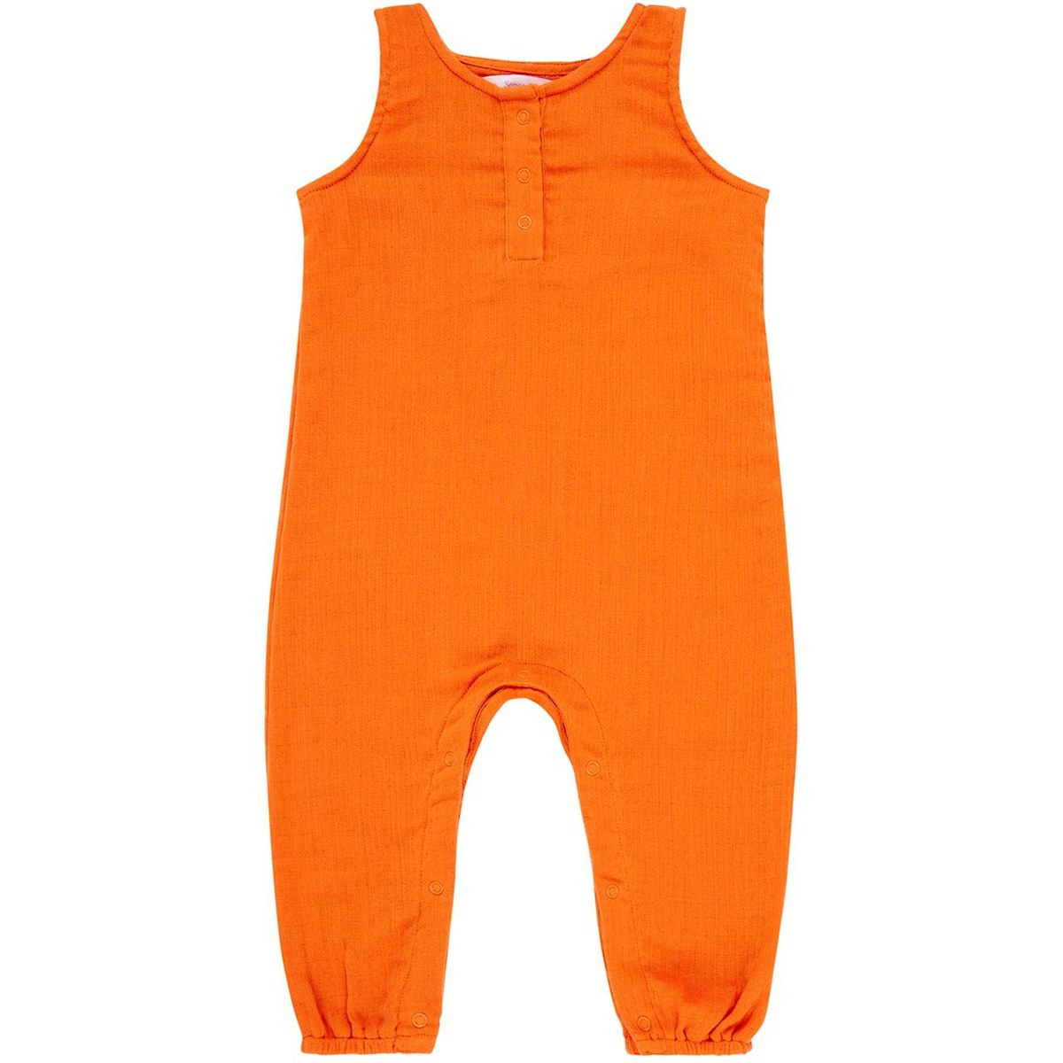 Sommer Strampler Musselin in orange 50/56