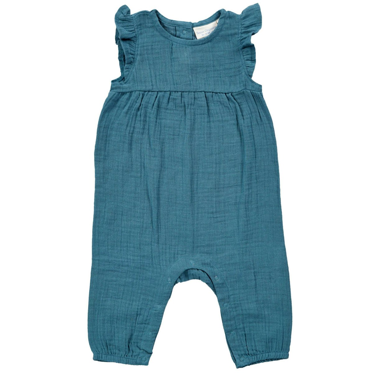 Sommer Strampler Musselin petrol 74