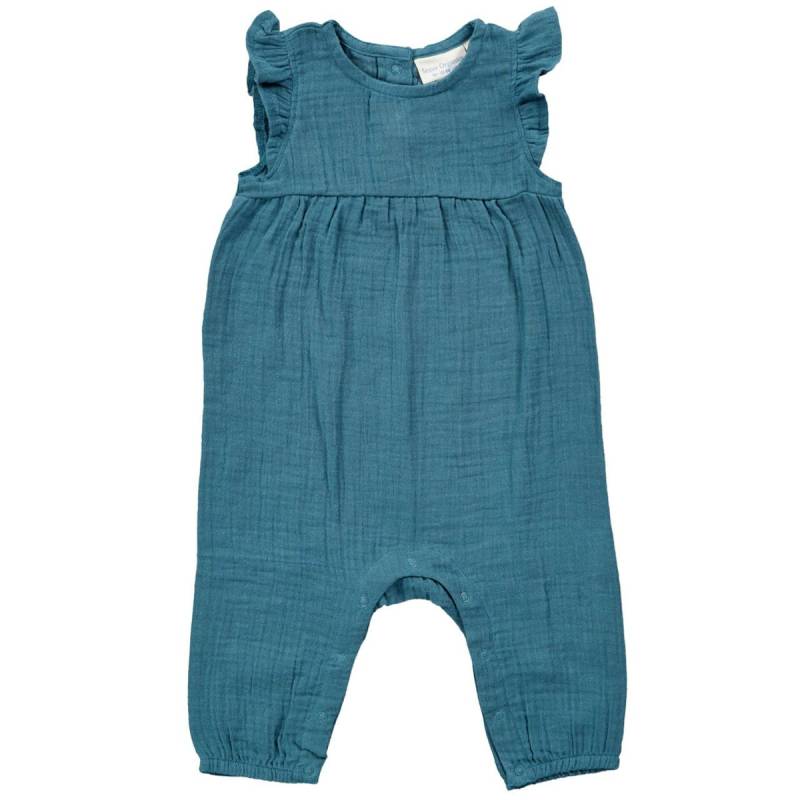 Sommer Strampler Musselin petrol 86/92
