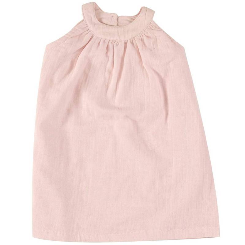 Sommerkleid Musselin rosa ohne Arm 80