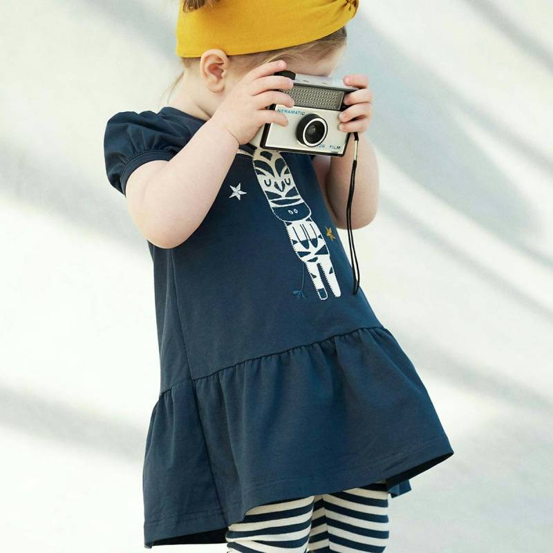 Sommerliches Kleid Zebra navy 56