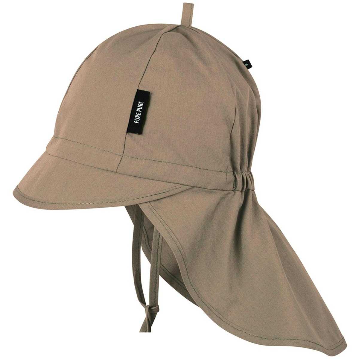 Sommermütze beige Nackenschutz 47