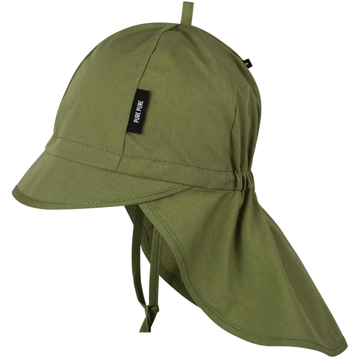 Sommermütze dunkelgrün Nackenschutz 49