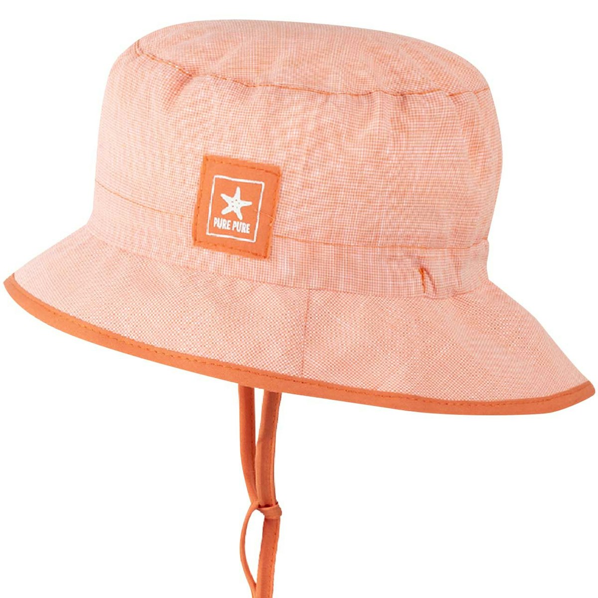 Sommermütze ohne Ohrenschutz elastisch papaya-orange 51