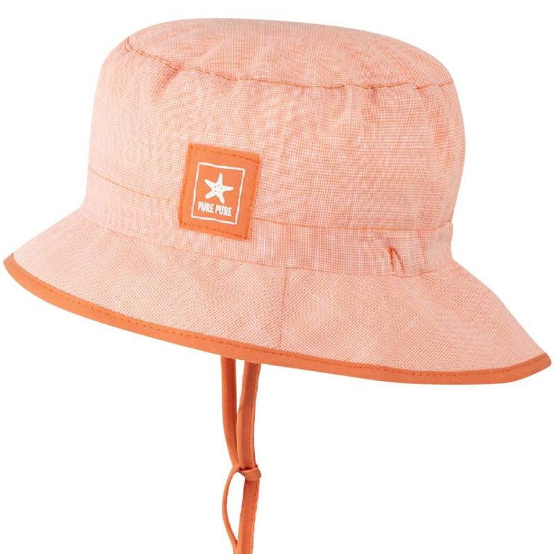 Sommermütze ohne Ohrenschutz elastisch papaya-orange 51 Sommermütze ohne Ohrenschutz elastisch papaya-orange 51