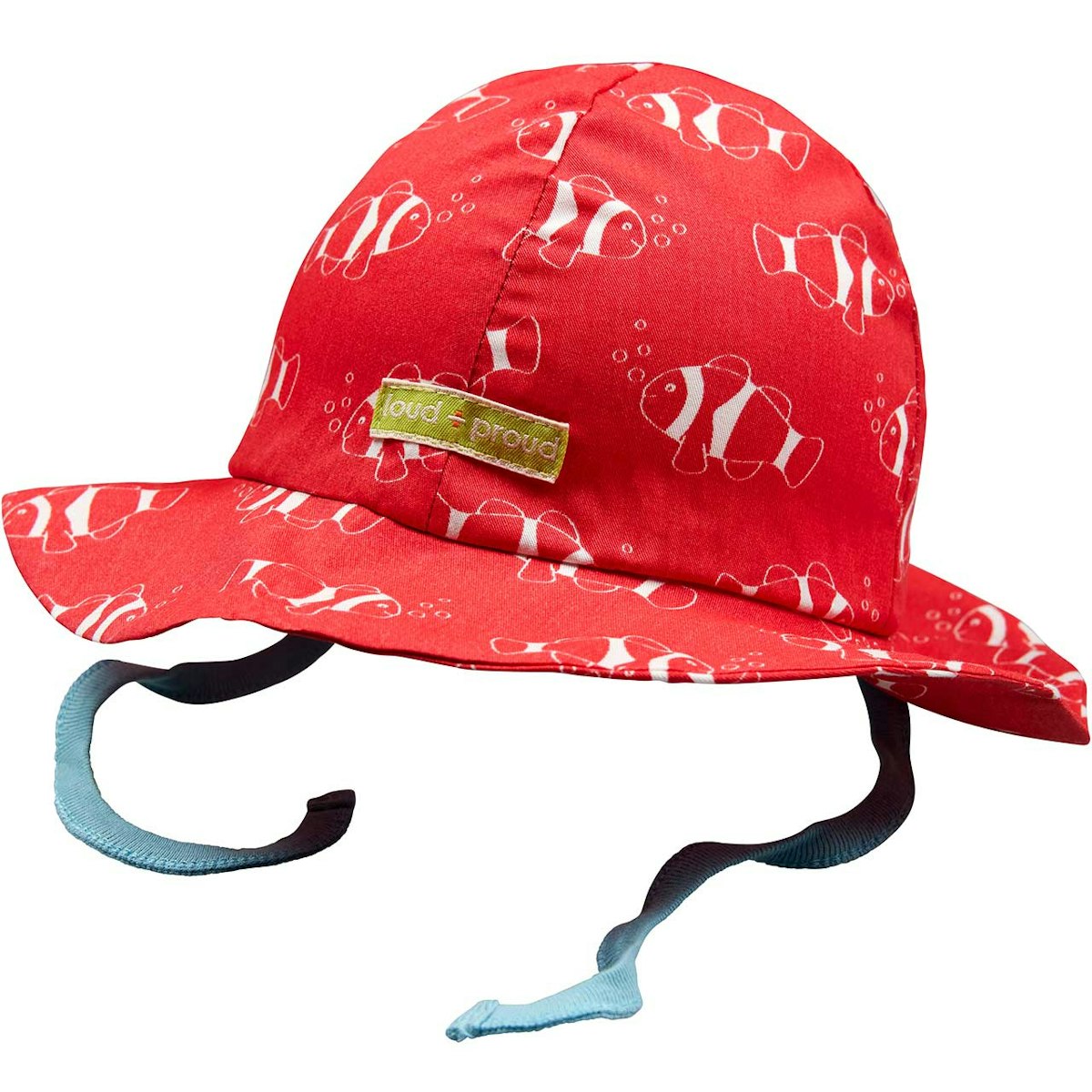 Sonnenhut wasserabweisend Fische rot 74