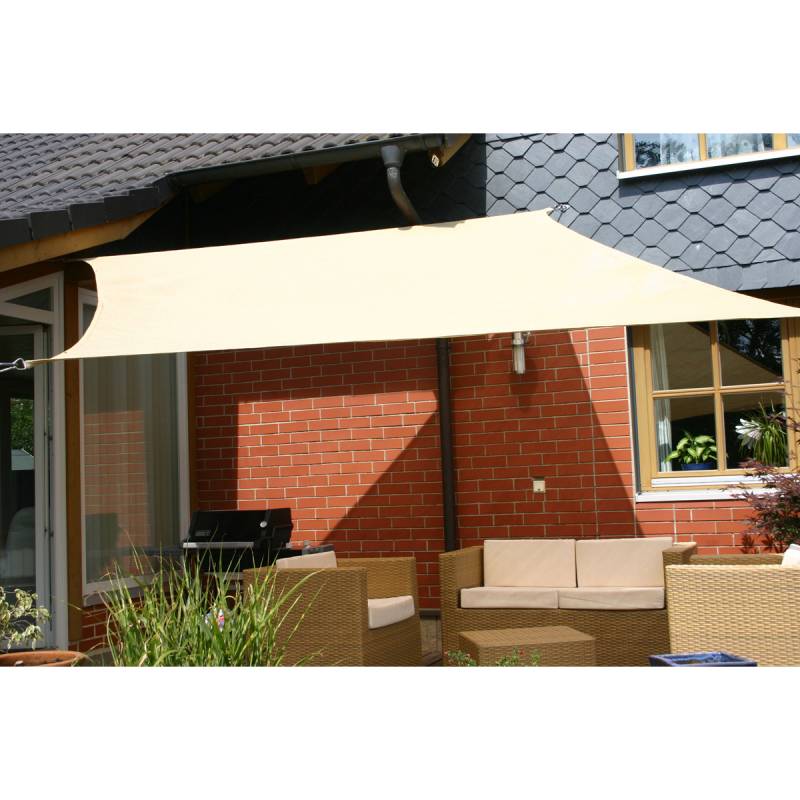 Sonnensegel 3,6 x 3,6 m beige Sonnensegel 3,6 x 3,6 m beige