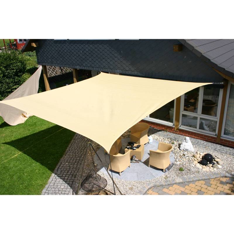 Sonnensegel 5 x 5 m beige Sonnensegel 5 x 5 m beige