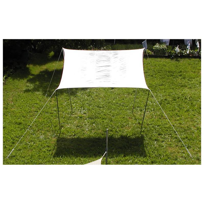 Sonnensegel 6 x 4 m weiß Sonnensegel 6 x 4 m weiß