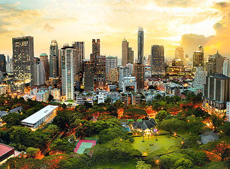 Sonnenuntergang in Bangkok Sonnenuntergang in Bangkok