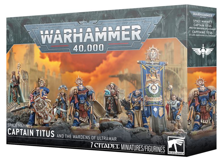 Space Marines Captain Titus and The Wardens of Ultramar Games Workshop W40k