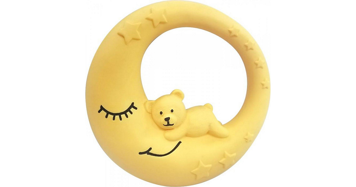 SpielMaus Baby Kautschuk Spiel- und Beißring Mond mehrfarbig