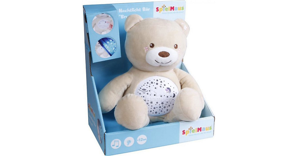 SpielMaus Baby Nachtlicht Teddy ''Bruno'' mehrfarbig