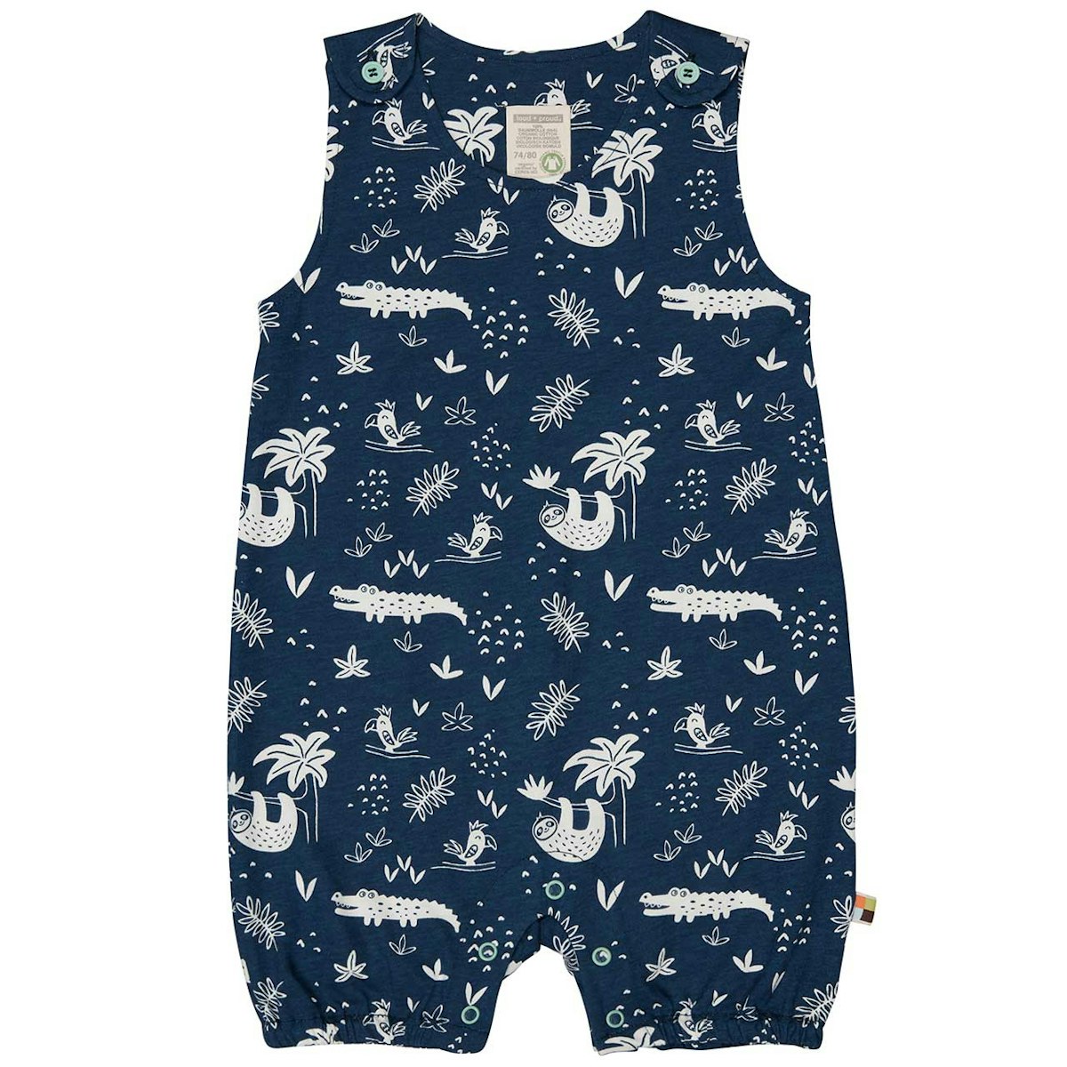 Spieler ohne Arm Dschungel dunkelblau leicht 74/80