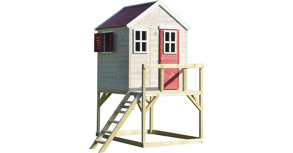 Spielhaus Storch rot/natur Spielhaus Storch rot/natur von wendi toys