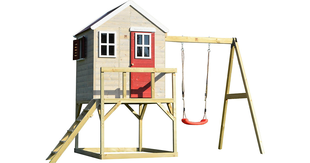 Spielhaus Zebra rot/natur Spielhaus Zebra rot/natur von wendi toys
