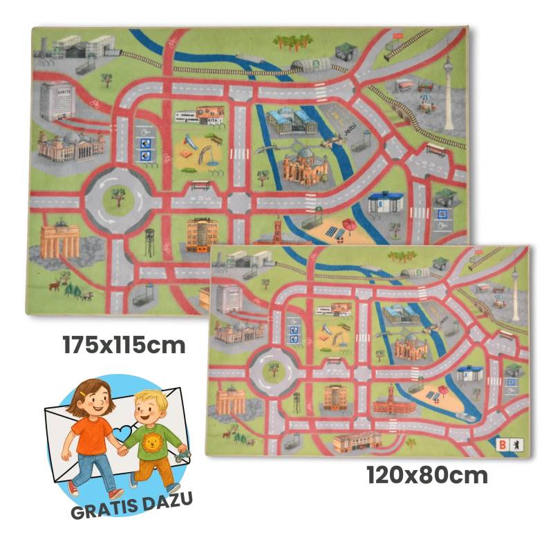 Spielteppich Berlin | Größe: 120x80cm Spielteppich Berlin | Größe: 120x80cm