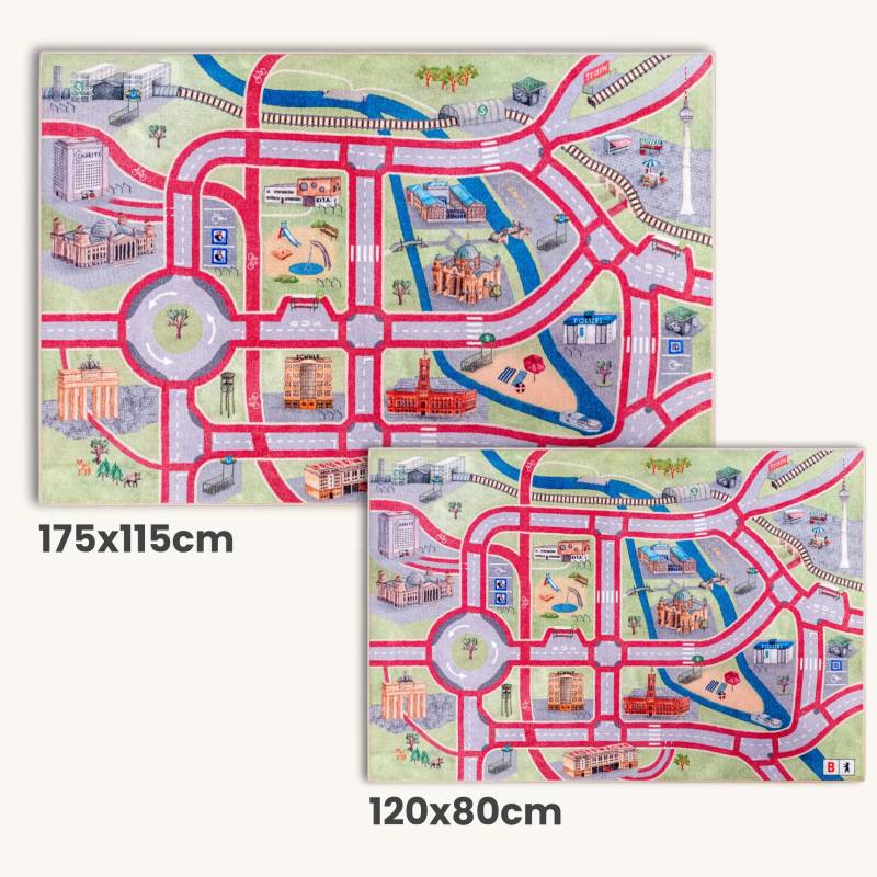 Spielteppich BERLIN | : 175x115cm Spielteppich BERLIN | : 175x115cm