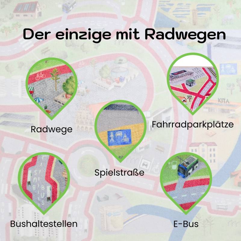 Spielteppich GÖTTINGEN | Größe: 120x80cm Spielteppich GÖTTINGEN | Größe: 120x80cm