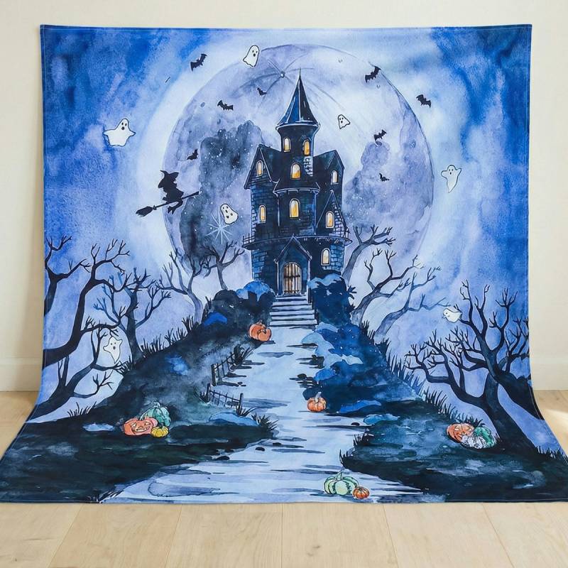 Spieltuch Bio-Baumwolle Halloween gruselig 100 x 100 cm