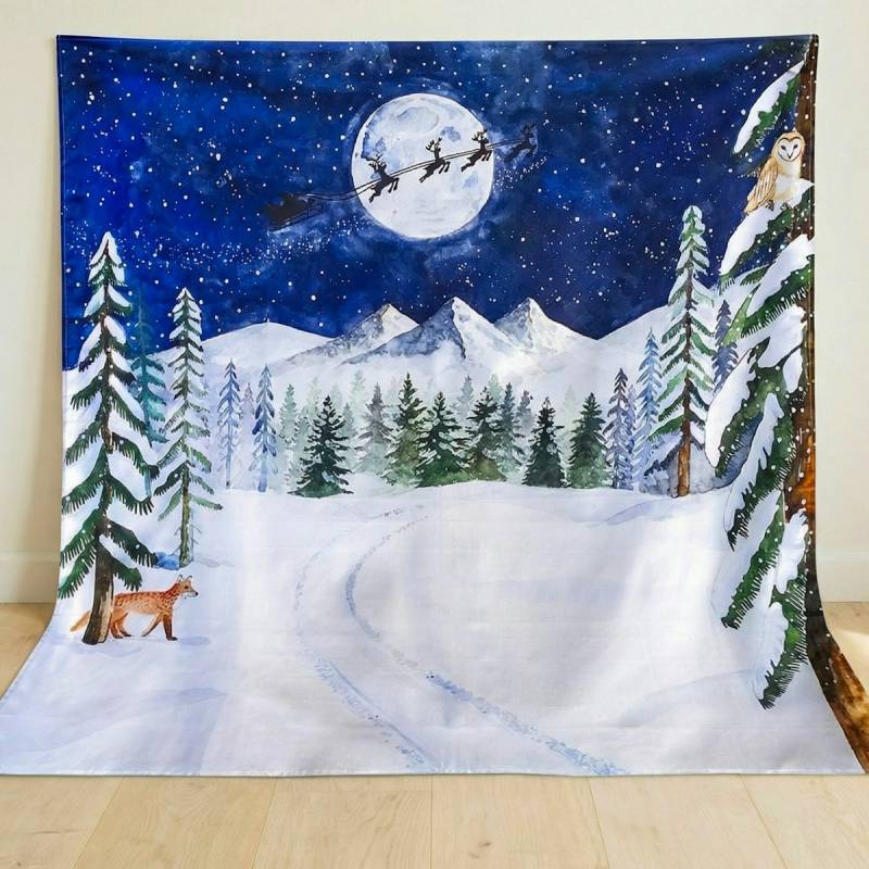 Spieltuch Bio-Baumwolle Weihnachtsnacht 100 x 100 cm