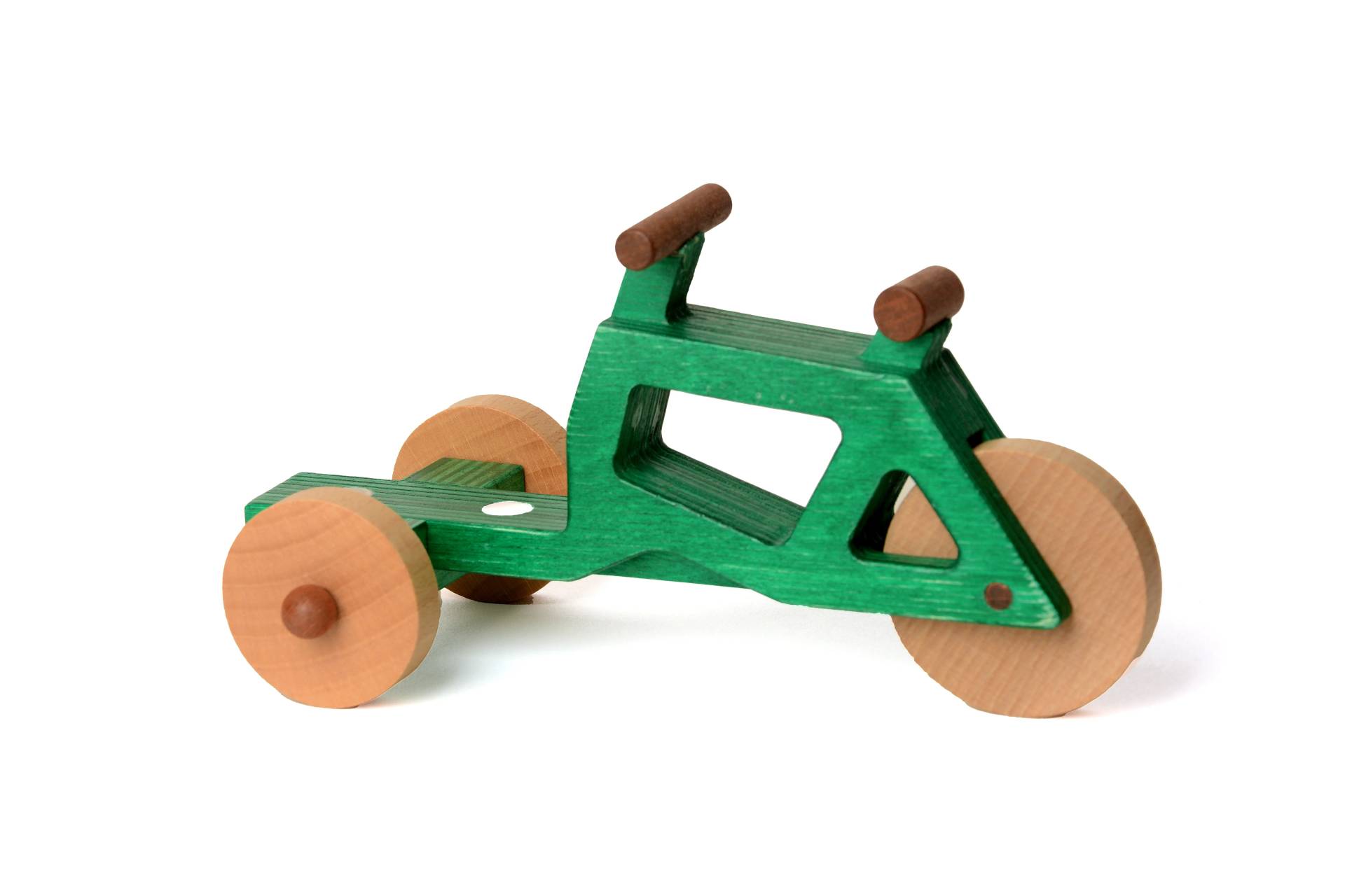 Spielzeuglastenrad aus Holz | Farbe: Grün