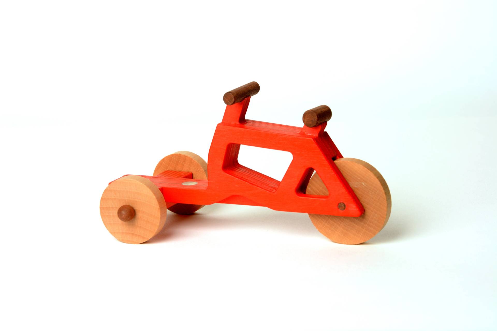 Spielzeuglastenrad aus Holz | Farbe: Rot