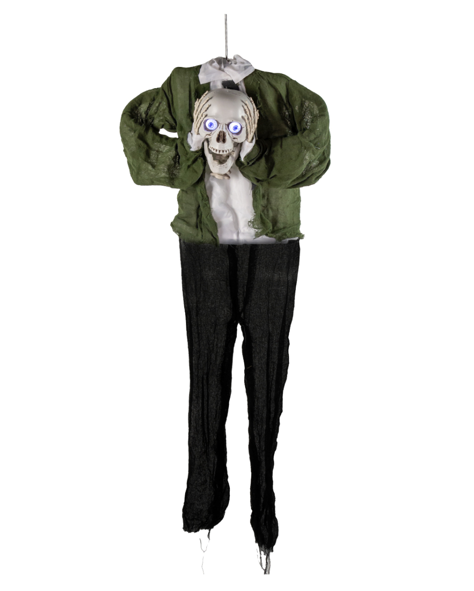 Sprechendes Kopfloses Skelett Animatronic mit Licht & Sound 145cm