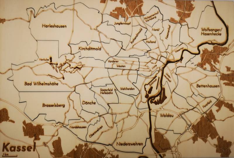 Stadt Kassel - Holzpuzzle
