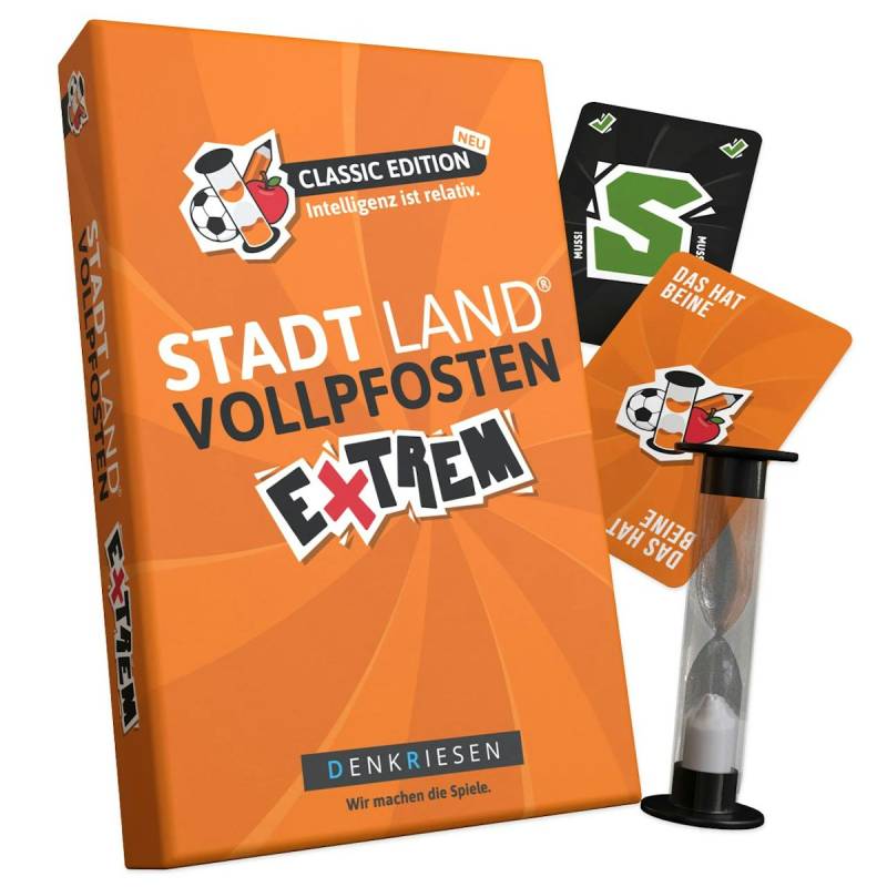 Stadt Land Vollpfosten® Classic - Das extreme Denkspiel ab 12 Jahren