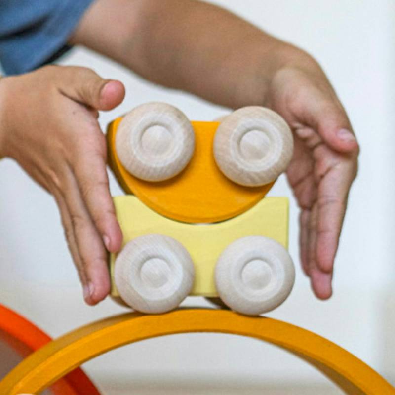 Stapelauto gelb 2 Teile Stapelauto gelb 2 Teile