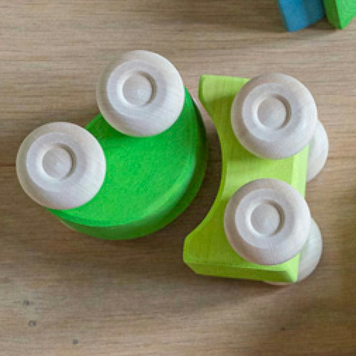 Stapelauto grün 2 Teile