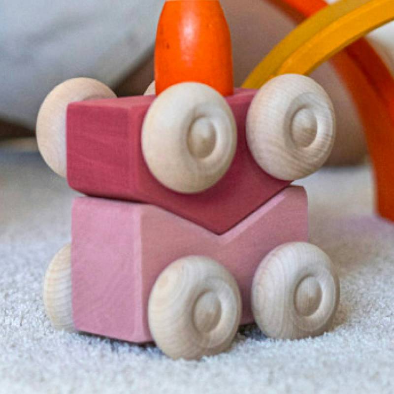 Stapelauto rosa 2 Teile Stapelauto rosa 2 Teile