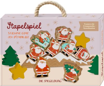 Stapelspiel Weihnachtsmänner - Wintertiere im Weihnachtswald