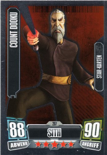 Star Wars Force Attax Serie 2 Einzelkarte 207 Count Dooku Sith Star - Karte deutsch Star Wars Force Attax Serie 2 Einzelkarte 207 Count Dooku Sith Star - Karte deutsch