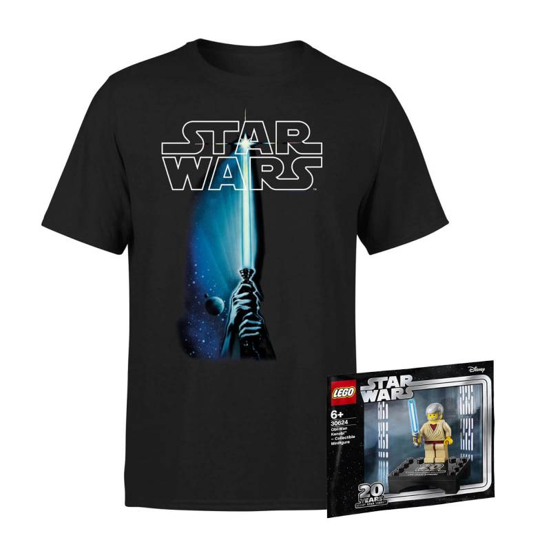 Star Wars Tee & LEGO Minifigure Bundle - Herren - XL von Star Wars