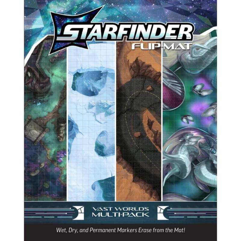 Starfinder Flip-Mat: Vast Worlds Multi-Pack Starfinder Flip-Mat: Vast Worlds Multi-Pack