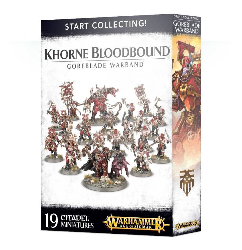 Start Collecting Khorne Bloodbound Goreblade Warband GW Age of Sigmar Chaos AOS Start Collecting Khorne Bloodbound Goreblade Warband GW Age of Sigmar Chaos AOS