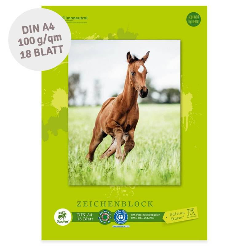 Staufen Green Zeichenblock Edition Dürer – DIN A4, 18 Blatt