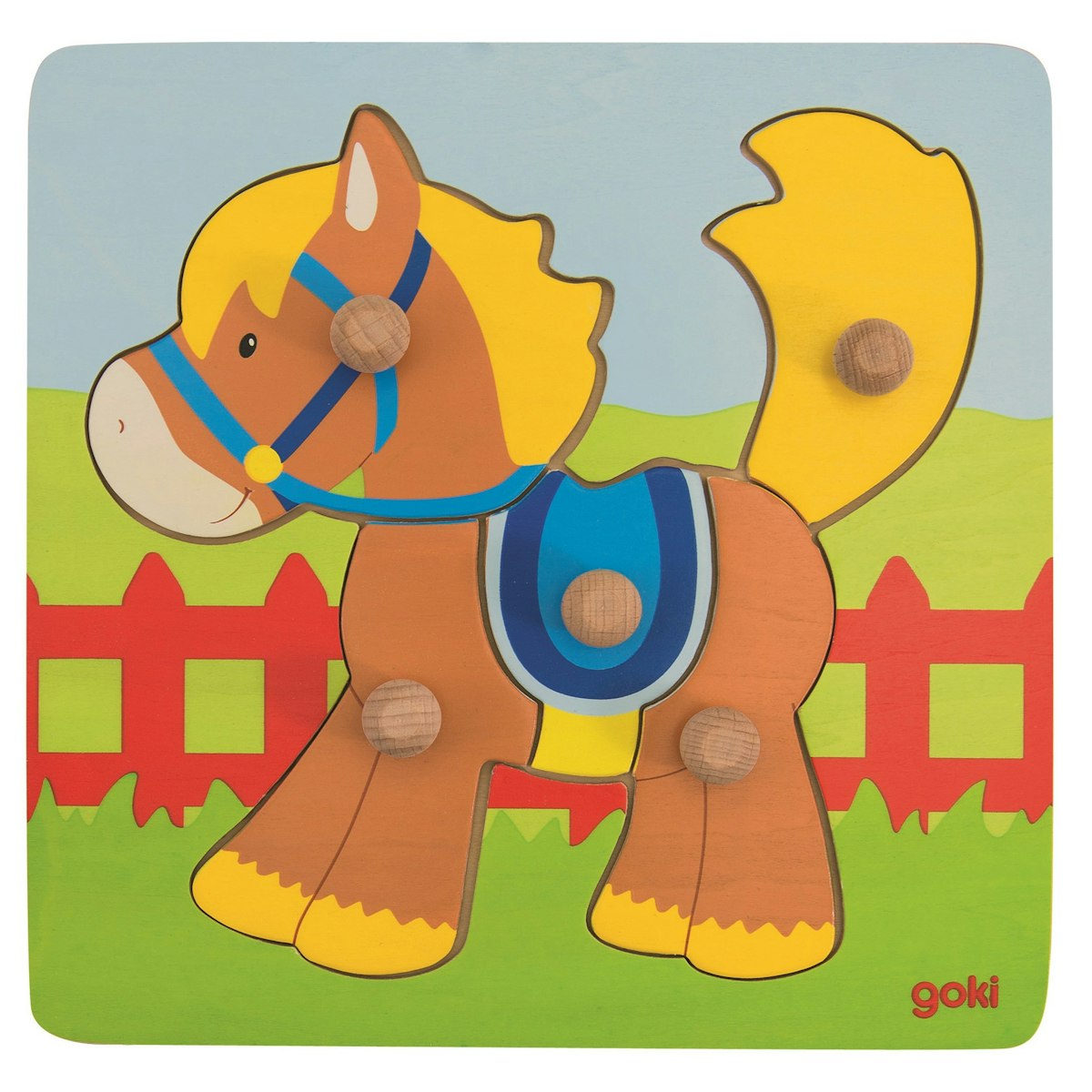 Steckpuzzel Pferd - 5 tlg