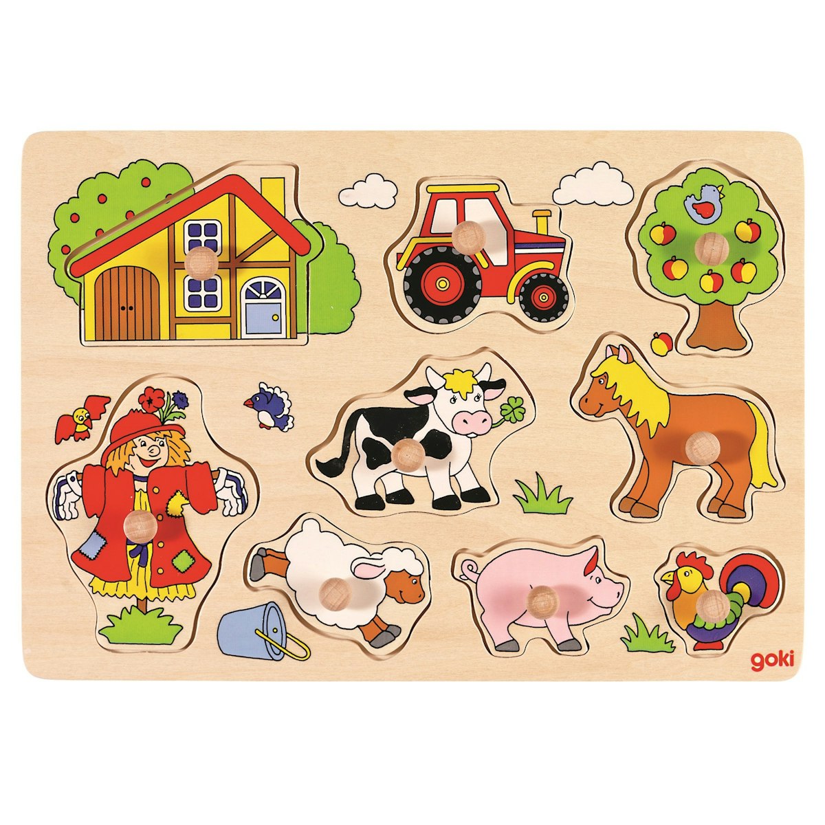 Steckpuzzle Bauernhof - 8 tlg