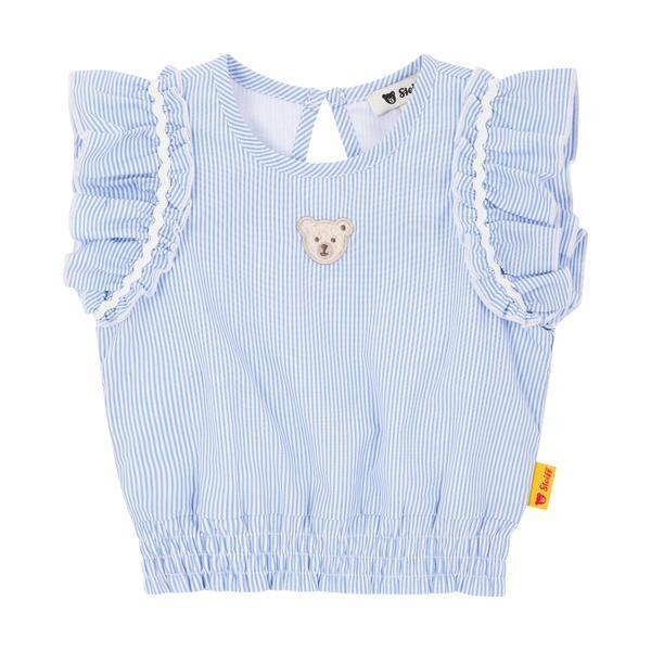 Steiff - Bluse Kurzarm chambray blue 80 Steiff - Bluse Kurzarm chambray blue 80