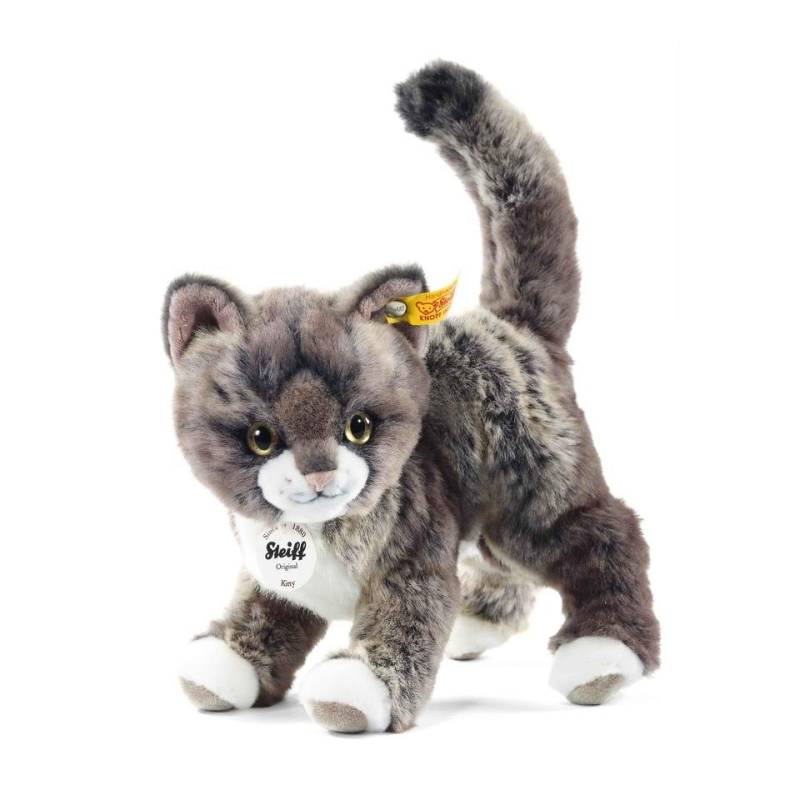 Steiff - Kitty Katze 25cm grau/beige stehend