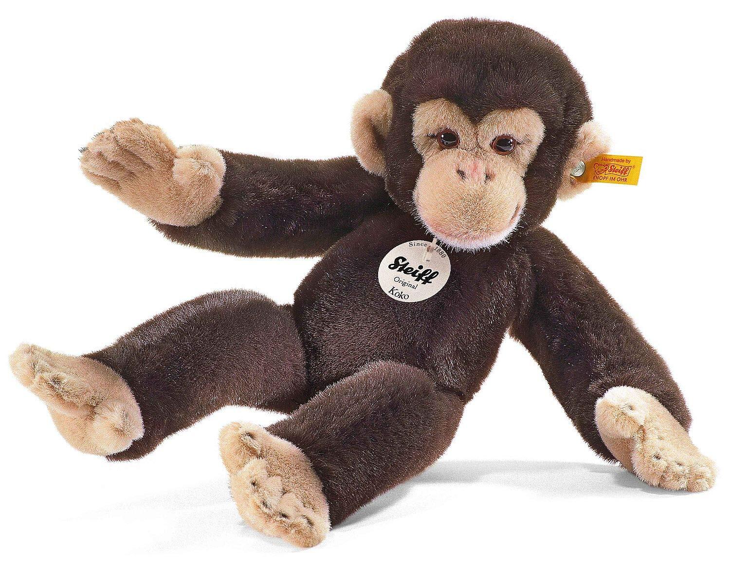Steiff - Koko Schimpanse 35 cm braun Kuscheltier Affe